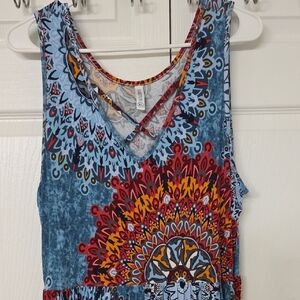 Bohemian Multicolor Maxi Dress